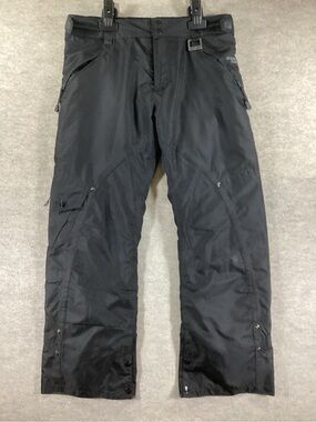 Men's Black Waterproof Ski Pants with Secure Pockets
